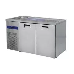 Modul refrigerat de servire, 1 cuva pe stanga, 2 usi pentru butoaie 50 l