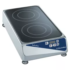 Plita cu inductie Electrolux Professional, alimentare de la priza. 2 zone, model din fata spre spate