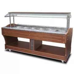 Bufet bain-marie model insula, 6xHN1/1