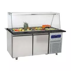 Modul refrigerat pentru preparare, 2 usi, 4xGN1/1