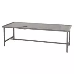 Masa sortare cu orificiu debarasare stanga, 2400 mm