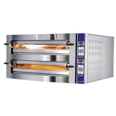 Cuptor pentru pizza, 9+9 piza/35 cm, control digital, putere 25,2 kW