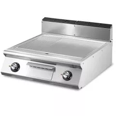 Grill electric cu placa 2/3 neteda si 1/3 striata, de banc, TERMA PLUS