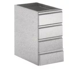 Modul cu 4 sertare, 400x640 mm