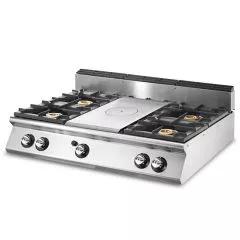 Masina de gatit pe gaz si 4 arzatoare, de banc