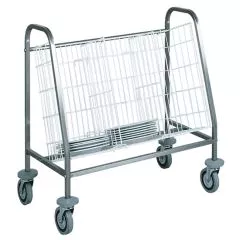 Carucior farfurii, capacitate 100 farfurii