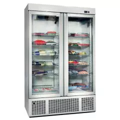 Vitrina congelare, 2 usi de sticla, capacitate 1300 litri