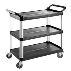 Carucior servire plastic cu 3 niveluri