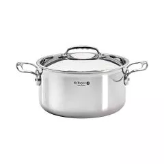 Cratita inox cu capac "Affinity", 24 cm/5,4 l - de Buyer