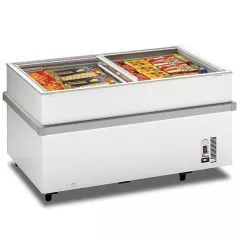 Lada frigorifica supermarket, usi sticla vitrare glisante, 597 litri