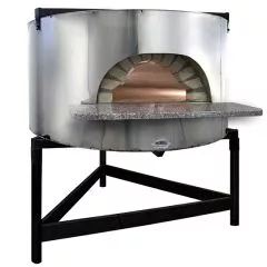 Cuptor pizza pe lemne, capacitate vatra 1,54 m, fatada inox