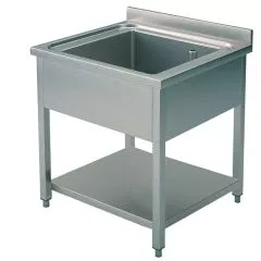 Spalator 1 cuva, cu polita, 800x700 mm