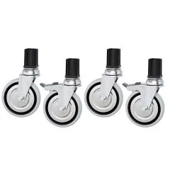 Set 4 roti otel cromat