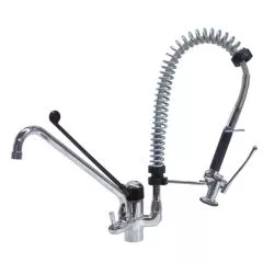 Baterie de pre-clatire cu robinet monobloc si 1 levier actionare la cot