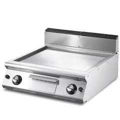 Grill pe gaz cu placa neteda cromata, de banc, 695x610 mm