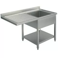 Spalator, cuva cu picurator suspendat stanga, 1400x600 mm