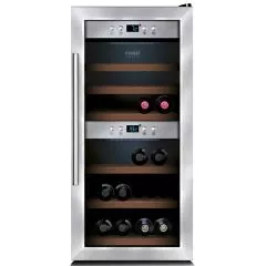 Vitrina de vinuri refrigerata, 2 zone de temperatura, 24 sticle