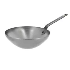 Tigaie wok otel 28 cm "Mineral B" - de Buyer