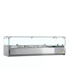 VITRINA INGREDIENTE CU CAPAC GN1/4 DIM.1200*335*225MM