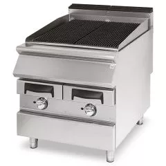 Grill pe gaz cu vapori de apa, 720x640 mm