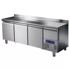 Masa rece, 3 usi, sertar, cu rebord, 474 litri