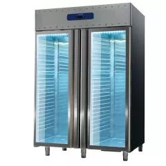 Dulap congelare, 2 usi vitrate, 1400 litri, 6 grilaje GN 2/1
