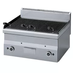 Grill pe gaz cu roca vulcanica, de banc, 59,5x47 cm