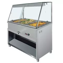 Vitrina bain-marie, 4xGN1/1