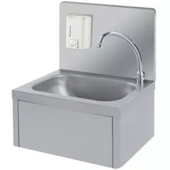 Lavoar de perete pentru spalarea mainilor, cu modul pentru sapun