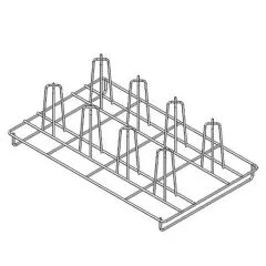 Grila din inox pentru pui, GN 1/1