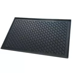 Tava reversibila BBQ/ Grill GN 1/1 din fonta, canelata/neteda