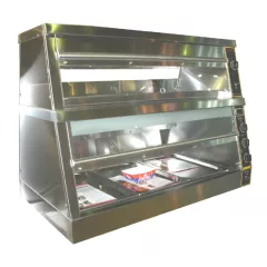 VITRINA CALDA DUBLA DIM. 1450*650*950MM