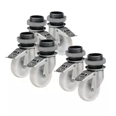 Set 3+3 roti cu frana (numai pentru modelele independente)