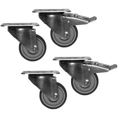 Kit roti cu frane (2+3) pentru echipamente frigorifice