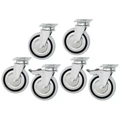 Kit roti cu si fara frane (2+4) pentru mese refrigerate (undercounter)