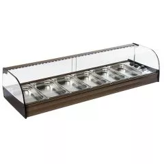 Vitrina calda, de banc, 6xGN1/3