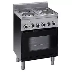 Masina de gatit electrica cu cuptor cu convectie, 4 plite, gratar electric