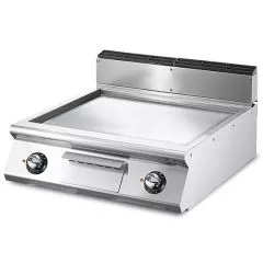 Grill electric cu placa neteda cromata, de banc, 695x610 mm