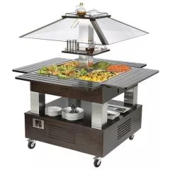 Bufet bain-marie model insula, 4xGN1/1