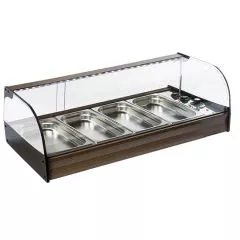 Vitrina calda, de banc, 4xGN1/3