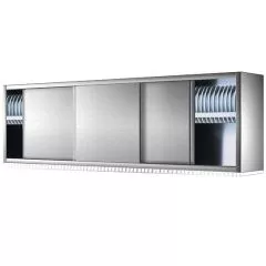 Dulap de perete cu scurgator de vase, usi glisante, 1400x400 mm