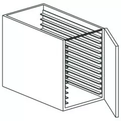 Suport tavi, 7 GN1/1 cu o usa