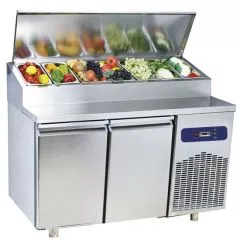 Masa rece cu 2 usi, saladeta 7xGN1/3