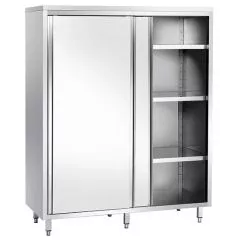 Dulap depozitare vertical cu usi glisante, 3 polite, 1mx60cm