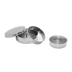 Set 9 cuttere aluat rotunde - de Buyer