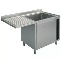 Spalator 1 cuva, picurator suspendat stanga, suport dulap, 1200x600 mm
