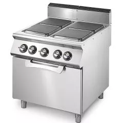 Masina de gatit electrica, 4 plite patrate, cuptor static electric