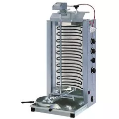 Gratar electric pentru kebab, 3 zone de incalzire, motor superior, 70 kg