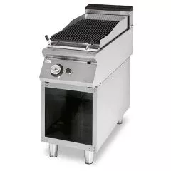 Grill pe gaz cu roca vulcanica, 376x700 mm