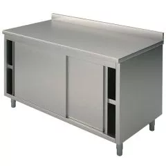 Masa tip dulap cu usi glisante, cu rebord, 1500x700 mm